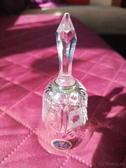Zvonček z olovnatého skla 7x14cm - 3