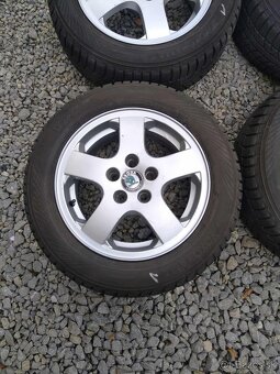 Alu 5 x 100 R 14 + zimné pneu. - 3
