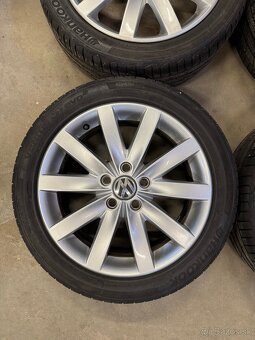 hliníkové disky vw r17,letné hankook 225/45 R17 - 3