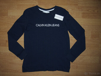Calvin Klein dámska mikina tmavomodrá - 3