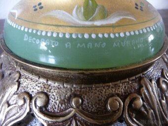Ručne maľovaná stolová elektrická lampa MURANO - 3