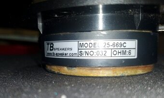 Výškový reproduktor Tangband 25-669C - 3