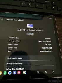 predám tablet Samsung galaxy tab S7 - 3