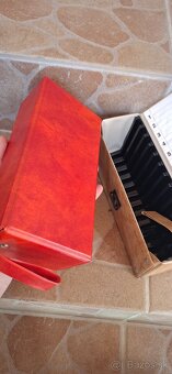 Retro vintage Kufrik box na mc kazety Nové - 3