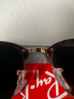 RAY-BAN clubmaster Red Havana G-15 Green Polarizačné - 3