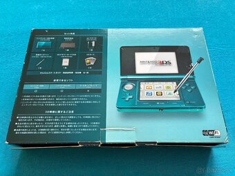 Nintendo 3ds aqua blue s krabicou a príslušenstvom - 3