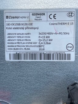 Cesky elektrokotol CosmoTherm 15kW plne funkcny - 3