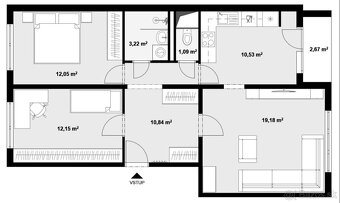 Byt na predaj - ul. Jana Stanislava, Bratislava IV TOP - 3
