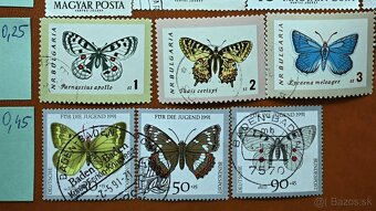 Známky - fauna - motýle a hmyz - 3