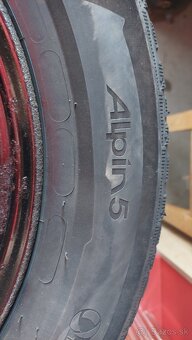 Predám plechové disky 16" so zimnymi pneu 205/60 r16 - 3