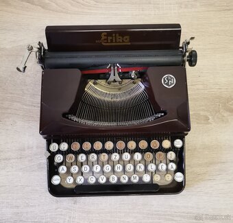 Starožitný písací stroj ERIKA model S z roku 1939 - 3