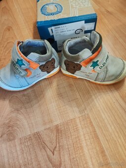 Kožené prechodne topánky DD step - 3