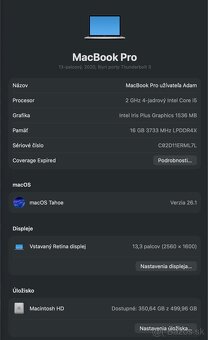 MacBook Pro 13” (2020) | i5 | 16 GB RAM | 512 GB SSD - 3