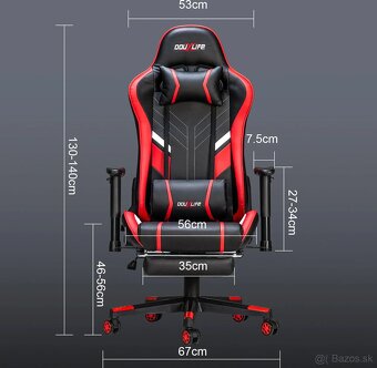 Douxlife® GC-RC03 Herná stolička Kancelárske kreslo - 3