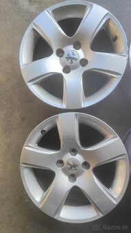 4x108 R16 Peugeot originálne elektróny - sada - 3