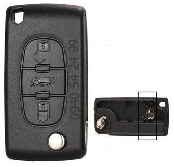 Peugeot & Citroen obal autokľúča - 3