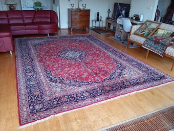 🌟Luxusný ručne viazaný perzský koberec Keshan 400×300 cm🌟 - 3