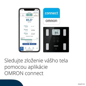 Omron VIVA BF-222T - diagnostická smart osobná váha - 3