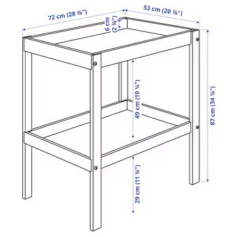 Prebalovaci pult IKEA Sniglar 72x53cm - 3