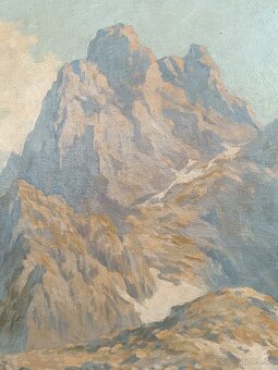 Obraz Bedřich Holáček Vysoké Tatry, olej na plátne 89x114 - 3