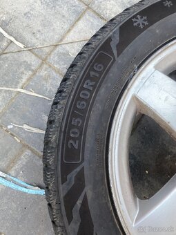 Predám tieto zimné pneumatiky 205/60/r16 - 3