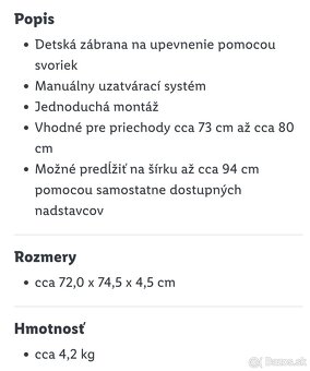 Predám detskú zábranu - 3