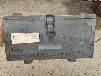 Vojenska drevena krabica bedňa 6. - 3