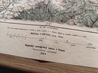 stará vojenská mapa Žilina, Trenčín,Topoľčany 1935 - 3