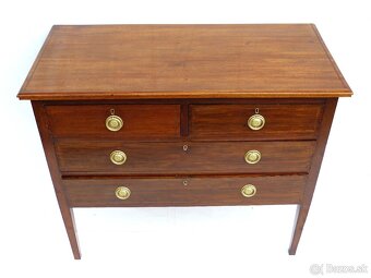 Starožitná Komoda - Mahagónove drevo - Intarzia - r.1900 - 3