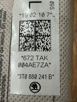 Sedadlový airbag Škoda Superb II - 3