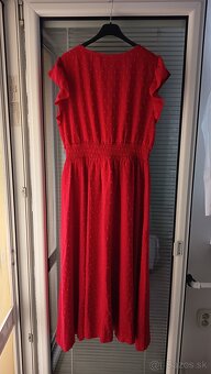 Dámske šaty nové dlhé červené XXL - 3