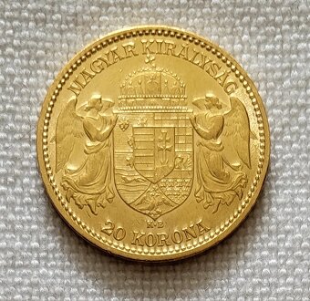 Zlatá uhorská 20 koruna FJI, 1893 kb, druhý ročník, 2 kusy - 3