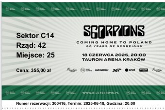 Vstupenky na koncert Scorpions. Už čoskoro - 3
