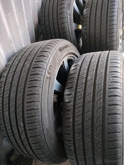 4ks alu disky 5x114,3 R R17 pneu 7mm letné 215/55 r17 - 3