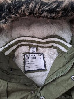 Zimná chlapčenská bunda veľ.80 - 3