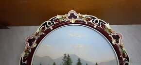 Starožitny malovany obraz-tanier Znižena cena - 3
