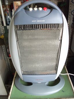 Predám nový,elektrický-halogenový ohrievač-1200W. - 3