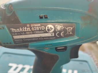 Predám akumulátorovú vŕtačku Makita 6281D - 3