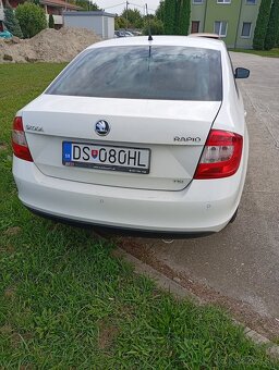 Škoda Rapid 1.2 TSI, 2013, 2. majiteľ, STK 05/2027, biela Ca - 3