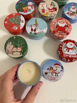 Krásne vianočné voňavé sviečky 1ks - 3