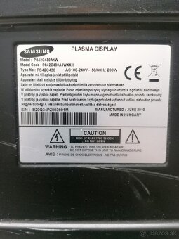 Samsung plazma televízor 42" uhlopriečka 106cm - 3