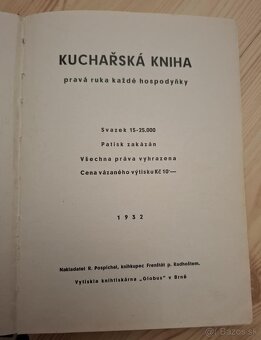 Kuchárska kniha Pravá ruka každej hospodynky 1932 - 3