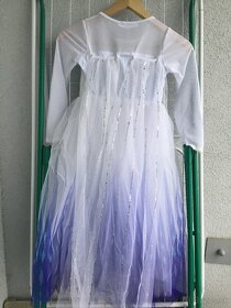 Nové šaty Frozen Elsa kostým na vek 4-5 alebo 5-6 rokov - 3