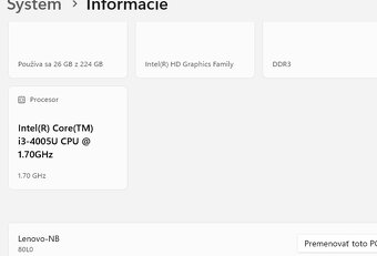 Predám Notebook Lenovo Windows 11 Pro - 3