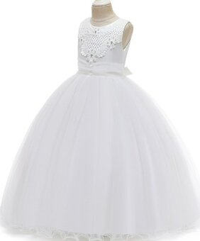 Detské šaty svadba prijímanie družička rôzne veľkosti - 3