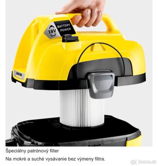 Kärcher WD1 batériový vysávač - set - 3