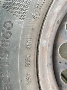 4 kusy - Plechové disky + zimmé pneumatiky - 3