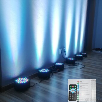 Led par reflektory RGB na diaľkové ovládanie - 3