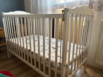 Predám detskú postieľku s matracom - aj pre dvojičky - 3