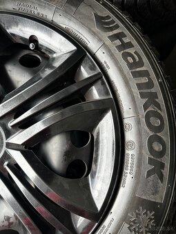 5x100 R15 5,5J ET40 + 185/65 88V Hankook zimné - 3